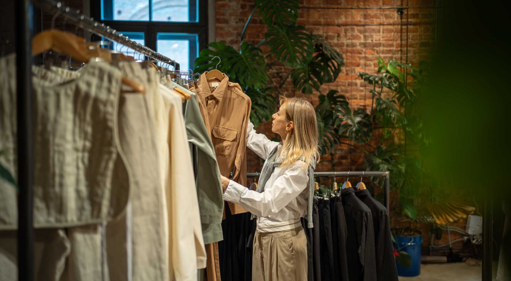 Women at a clothes boutique near The Colton in Redwood City, California