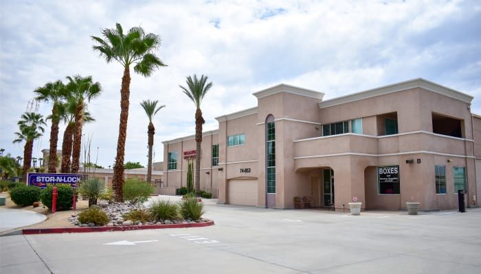 Palm trees in front of a STOR-N-LOCK Self Storage location