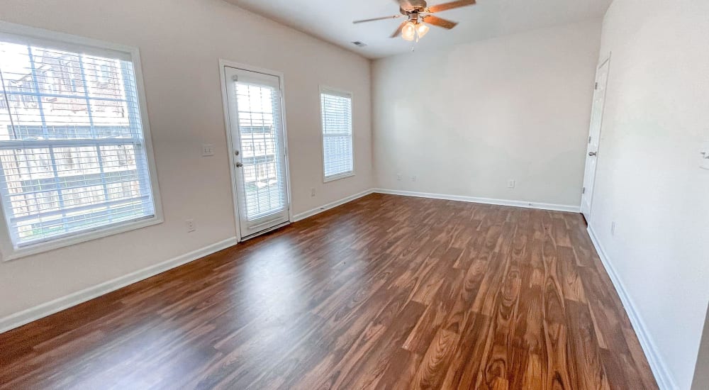Wood-style flooring in an apartment at Chapmans Retreat in Spring Hill, Tennessee