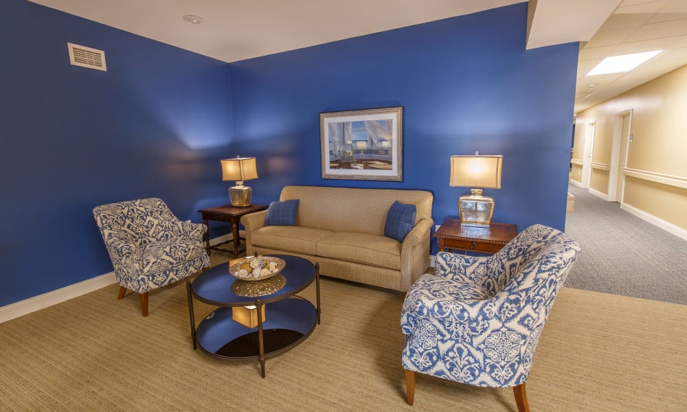 Inviting lobby at Keystone Place at Terra Bella in Land O' Lakes, Florida