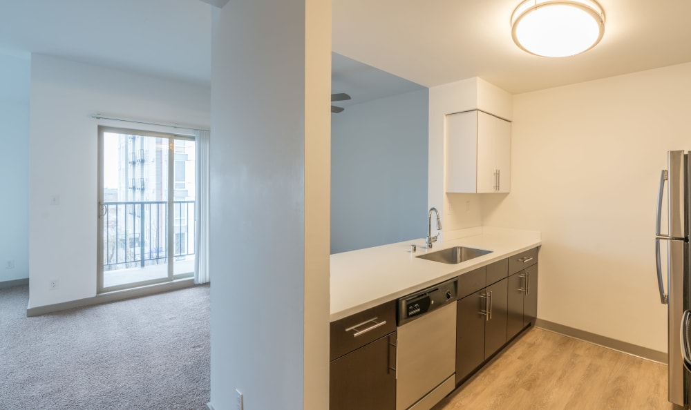 Set dining table at Elan 41 Apartments