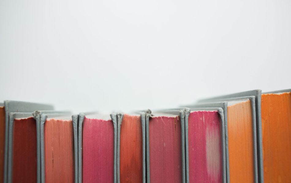 School books on a shelf at Sofi Lake Oswego in Lake Oswego, Oregon