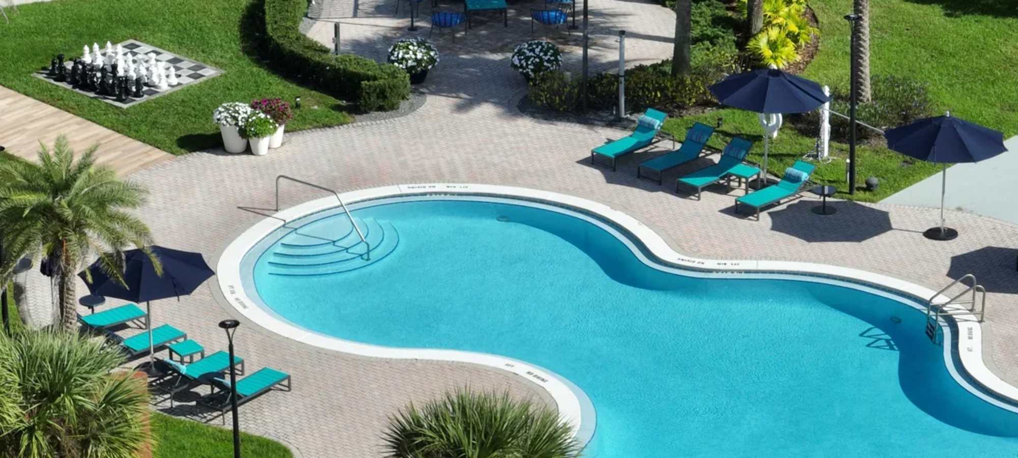 Resort-Inspired Swimming Pool at Harbortown Luxury Apartments in Orlando, Florida