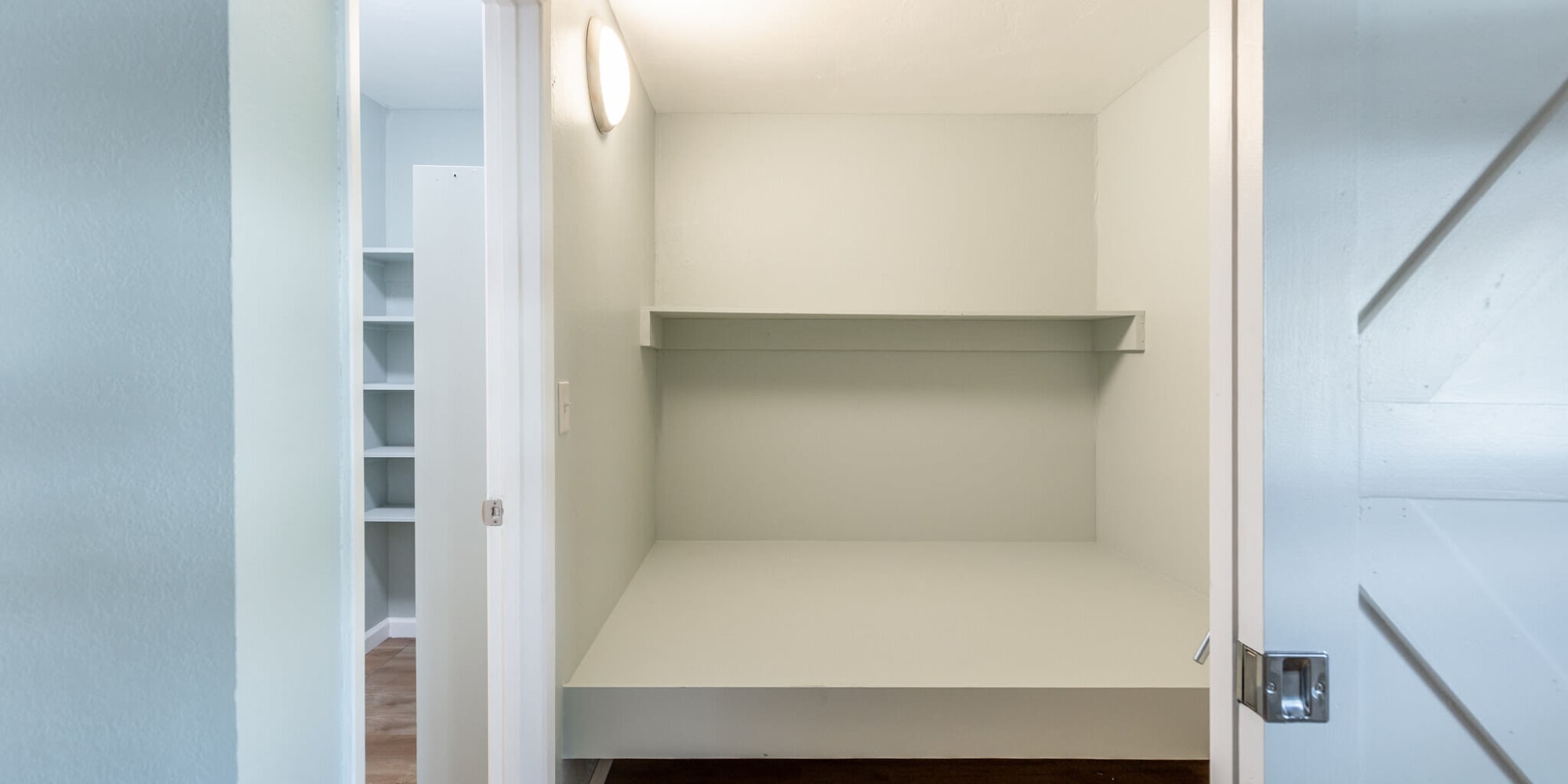 Closet storage area at  South Knoll in Mill Valley, California