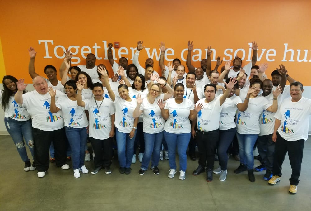 Morgan team supporting their community