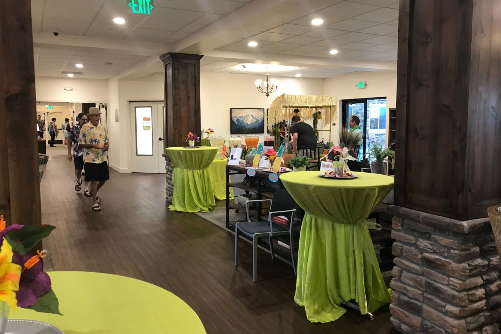 Luau party at Pine Grove Crossing in Parker