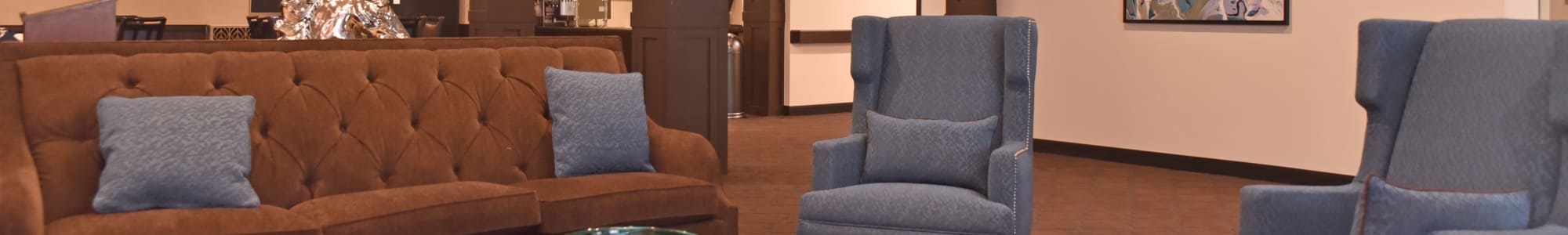 Lobby seating area at Gahanna in Columbus, Ohio.