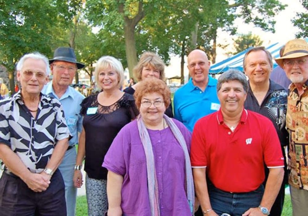 Group photo of residents and staff at Holton Manor in Elkhorn, Wisconsin