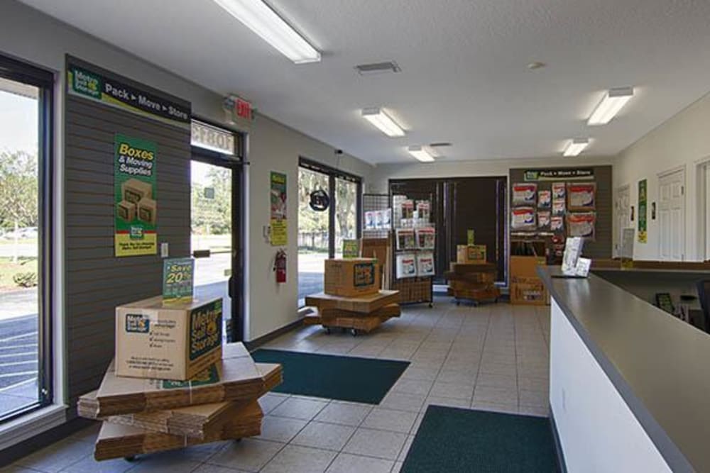 Office at Metro Self Storage in Riverview, FL offers packing and moving supplies