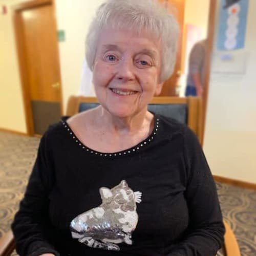 A resident at Alderbrook Village in Arkansas City, Kansas