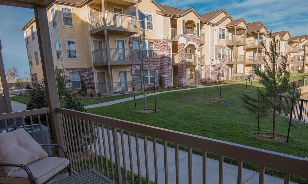 Balcony at Watercress Apartments in Maize, Kansas