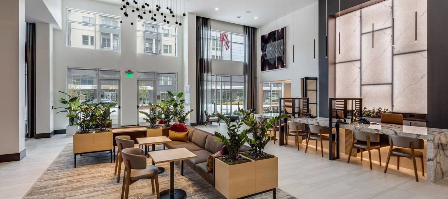 Lobby at Luxia Gallery House, Farmers Branch, Texas