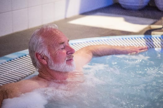 Man relaxing in a sauna near The Alexander in Bend, Oregon