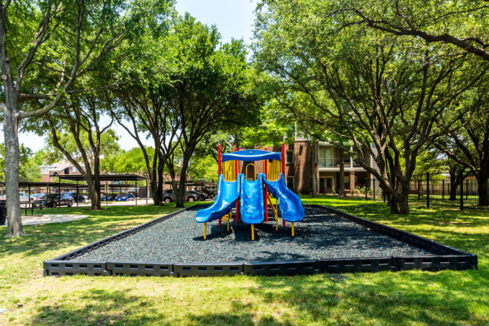 Outdoor children's playground at Marquis at Legacy in Plano, Texas