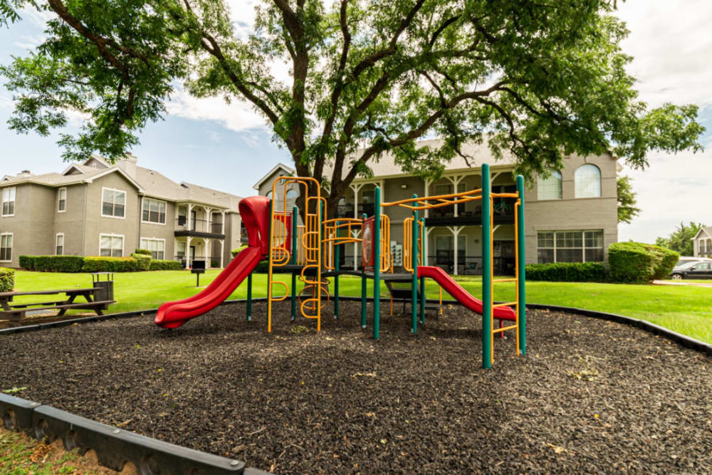 Children's playground area at Marquis at Lantana in Flower Mound, Texas