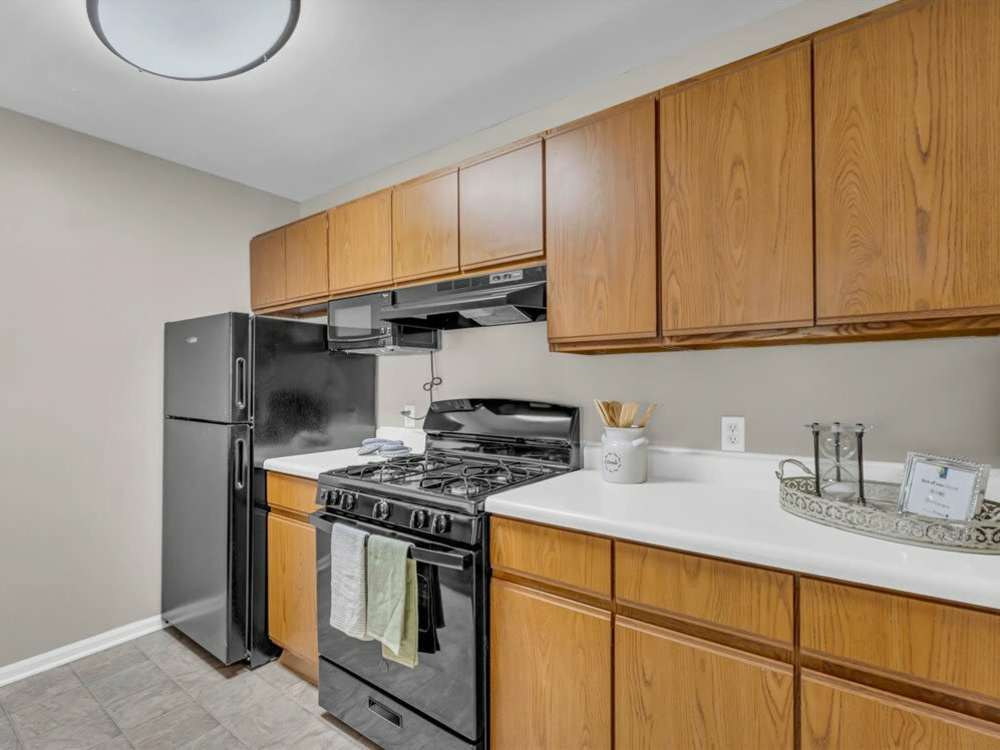 A spacious kitchen at Wyndham Hill in Grand Rapids, Michigan