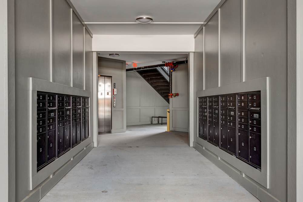 Mail room at Mallalieu Pointe in East Point. GA