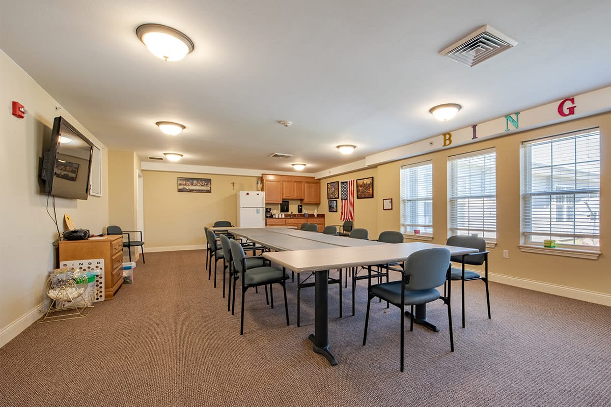 activity and game room at Trustwell Living at Bailey Place in Bunkie, Louisiana