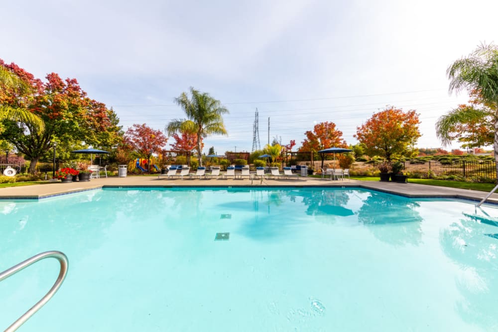 Sparkling pool at The Fairmont at Willow Creek in Folsom, California