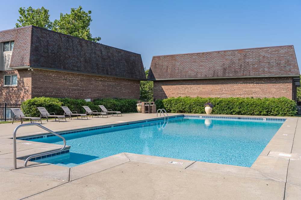 Resort-style pool at Millcroft Apartments & Townhomes in Milford, Ohio