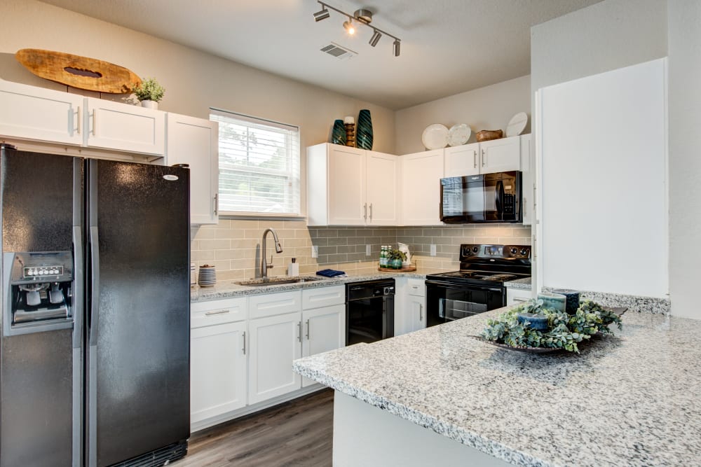 Large modern kitchen at Ingleside Apartments in North Charleston, South Carolina