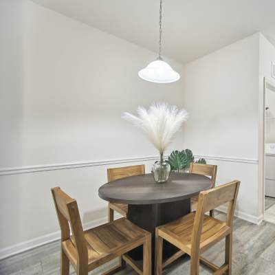 Dining room in apartment at Heritage on Millenia Apartments, Orlando, Florida