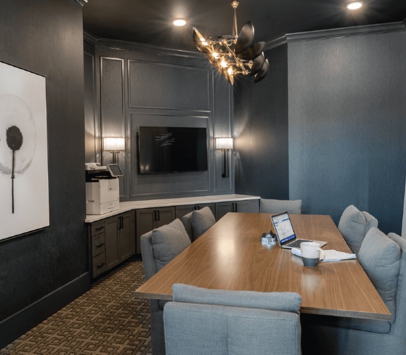 Conference room at The Everly at Rouzan in Baton Rouge, Louisiana
