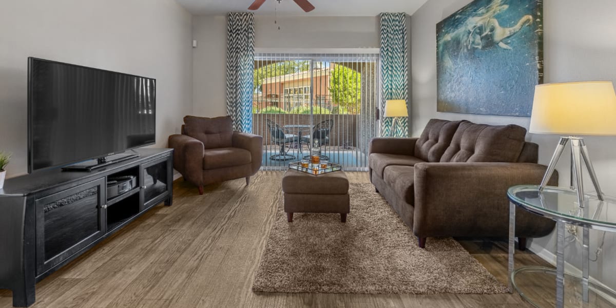 Living room at Alante at the Islands in Chandler, Arizona