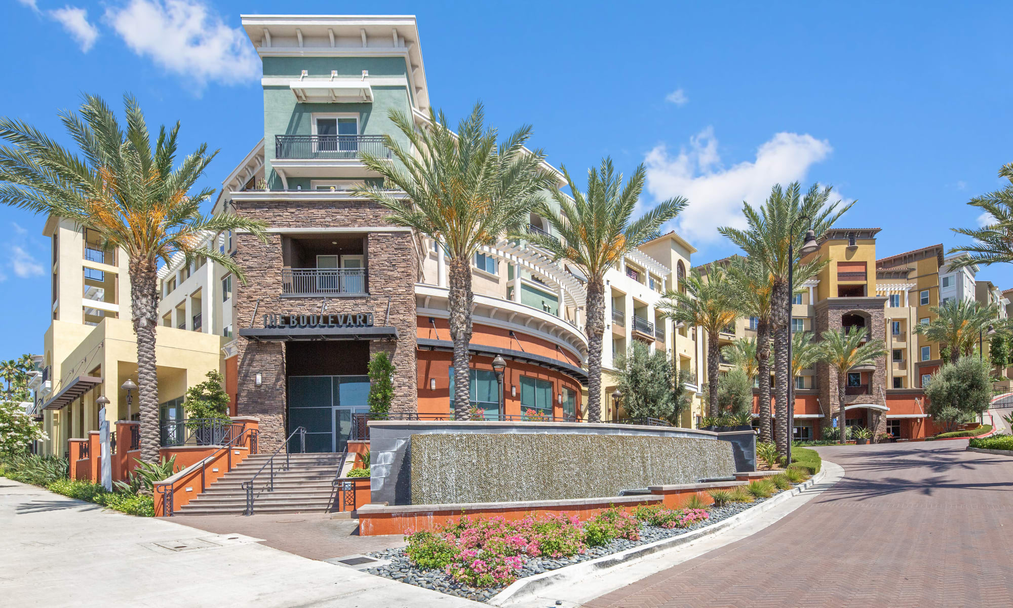 The Boulevard Apartment Homes apartments with an outdoor pool, in Woodland Hills, California