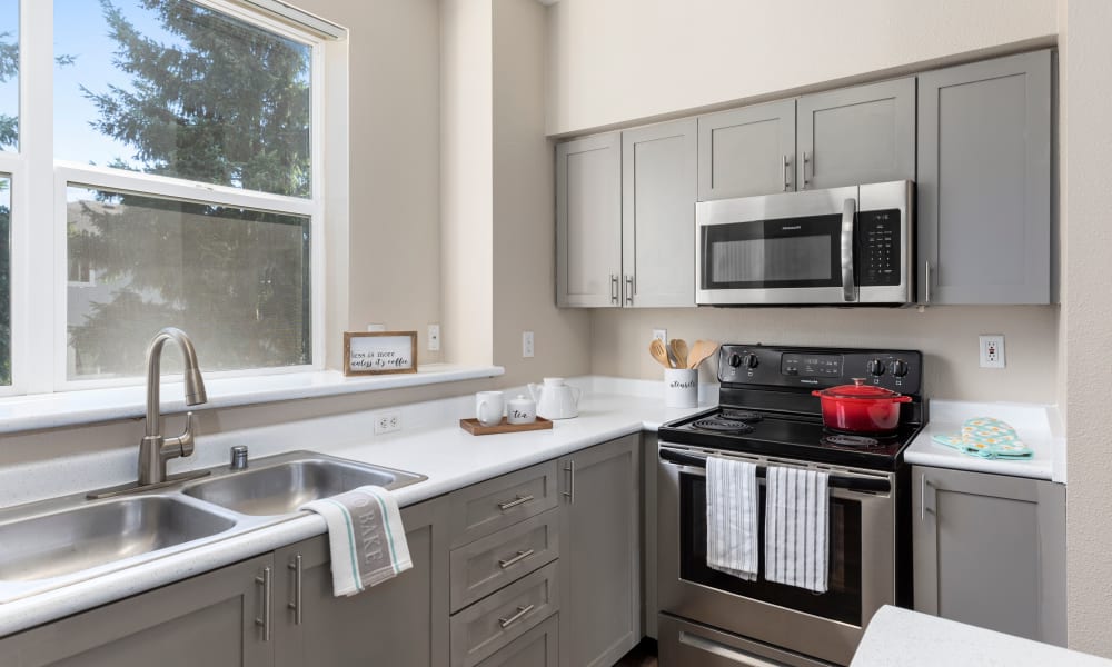 grey renovated kitchen