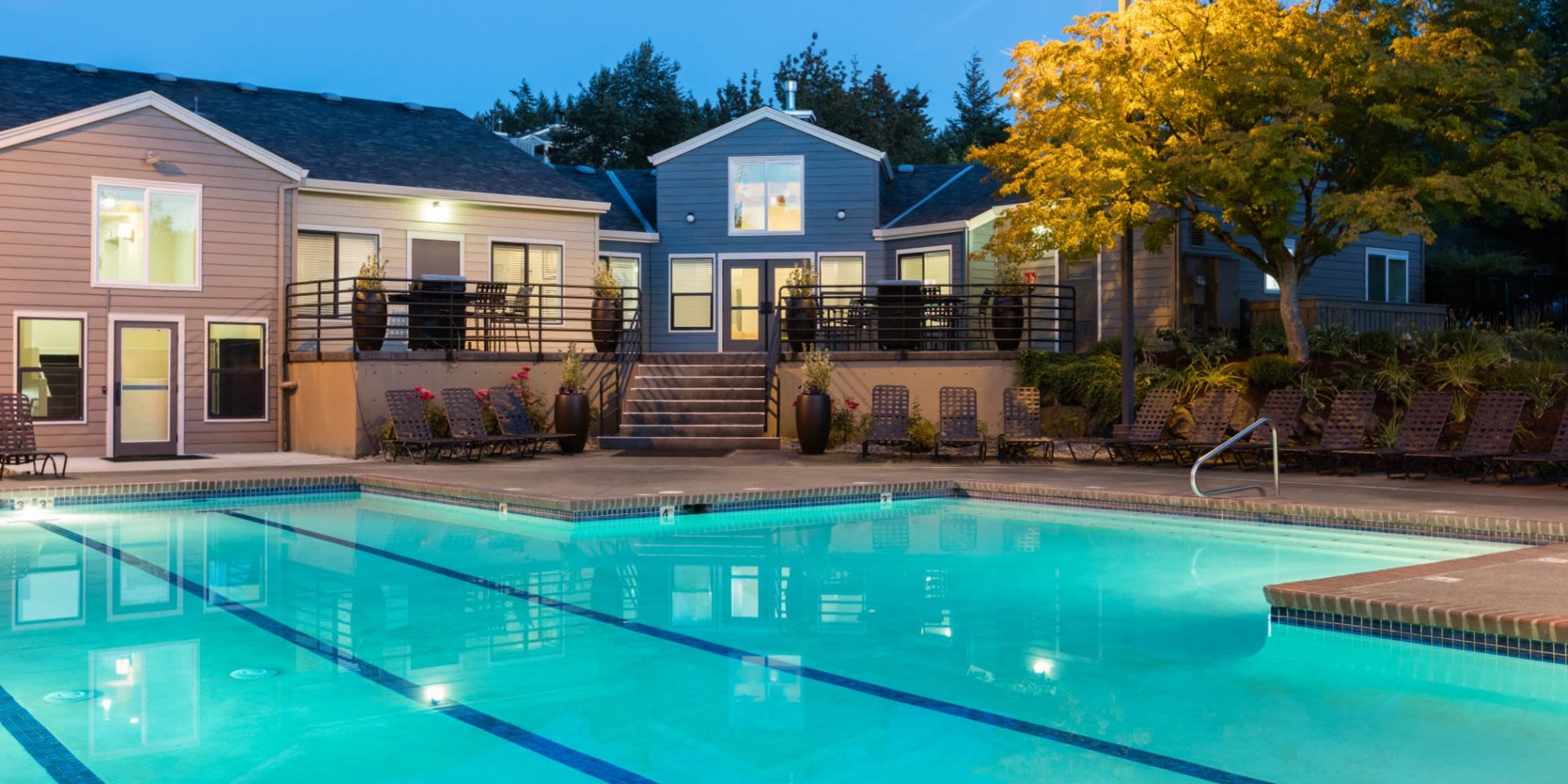 Rendering community pool at Haven at Golf Creek in Portland, Oregon
