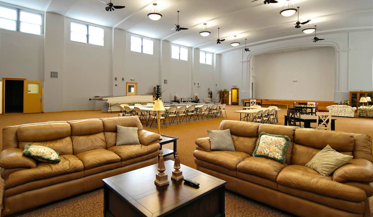 Community hall at Sycamore House Senior Living in Durand, Michigan