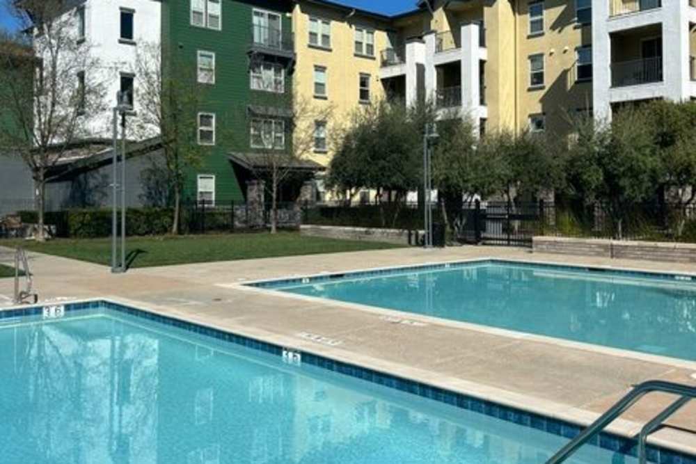 Sparkling pools at Oak Grove at Dublin Ranch in Dublin, California