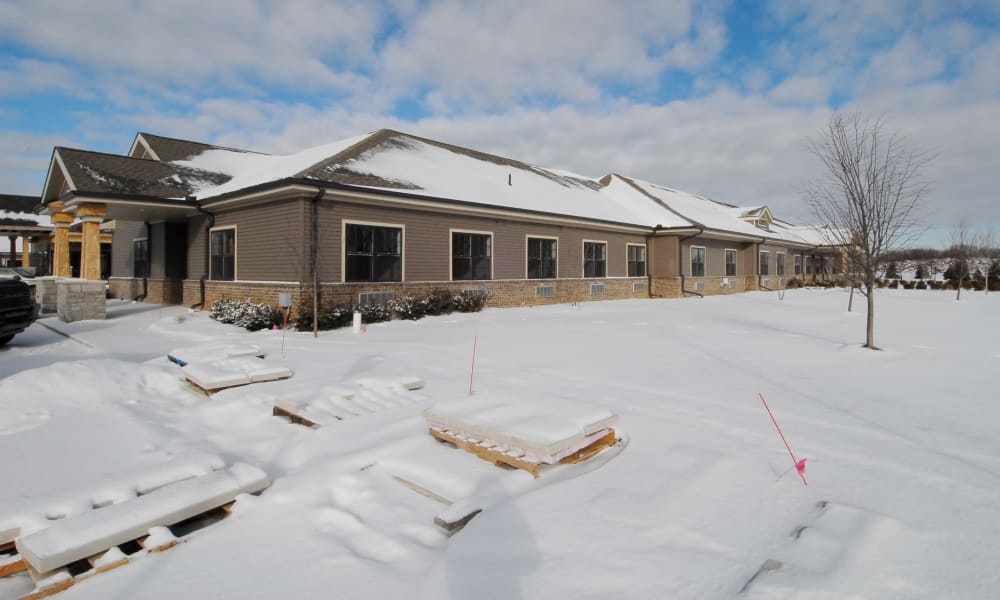 Facility in construction at Randall Residence at Encore Village in Brighton, Michigan