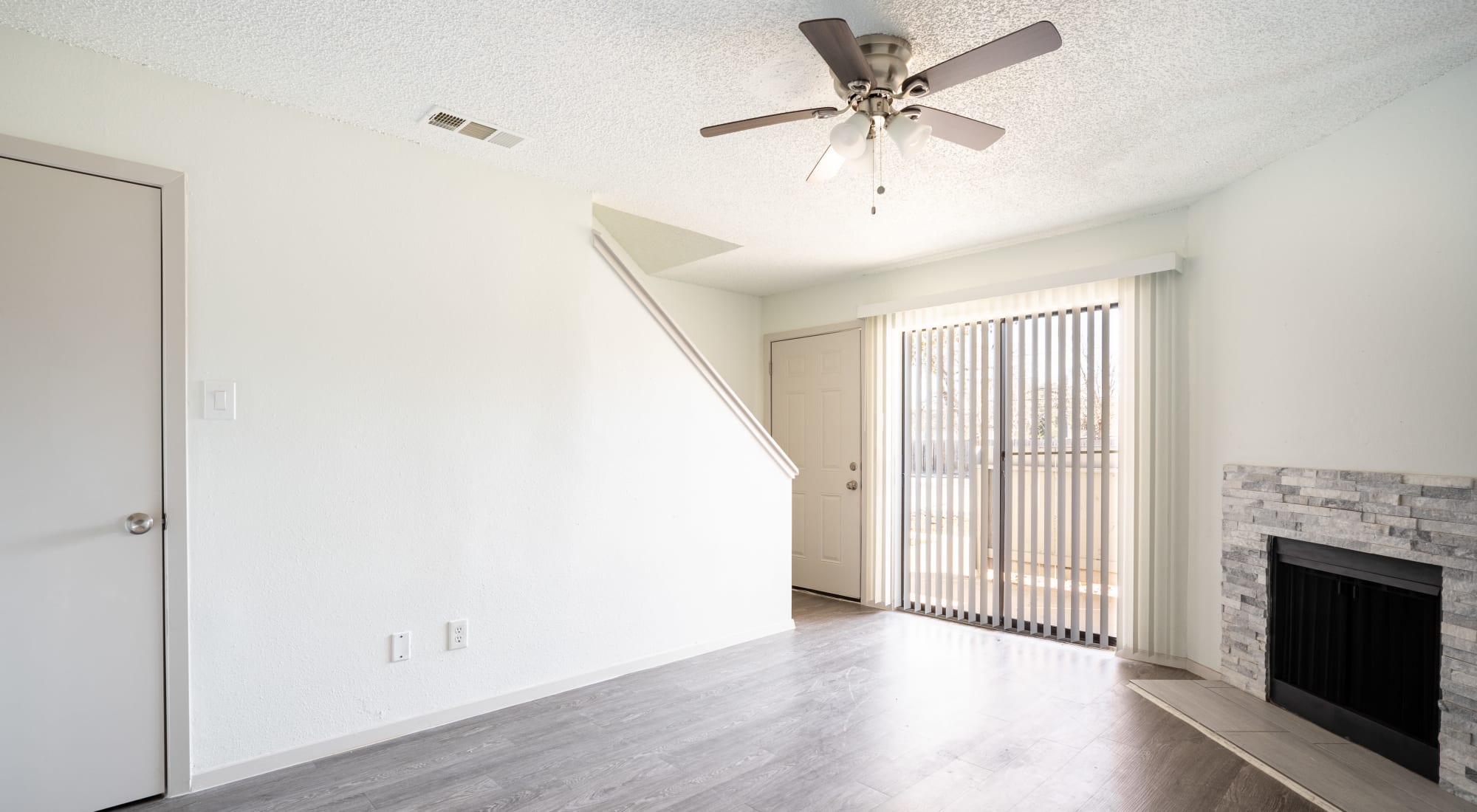 Empty space filled with natural light at Victoria Station in Victoria, Texas