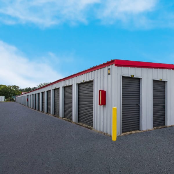 Storage units at StorQuest Economy Self Storage in Houston, Texas