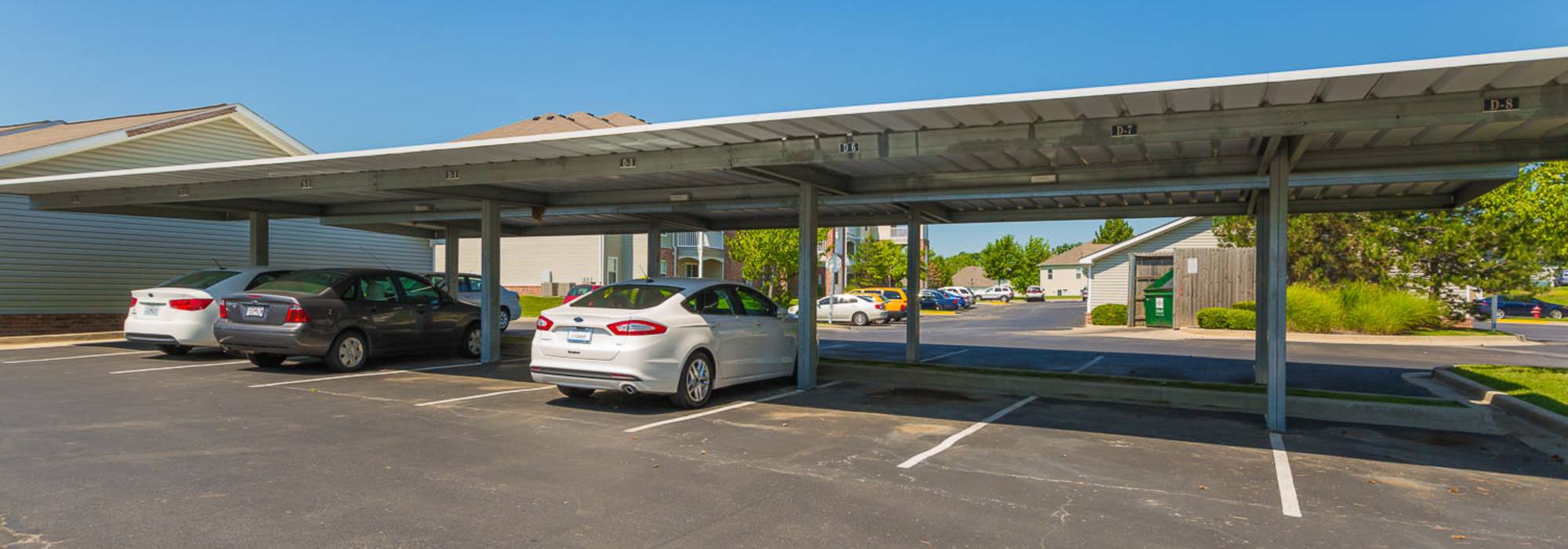Open car parking area at North Oak Crossing in Kansas City, Missouri