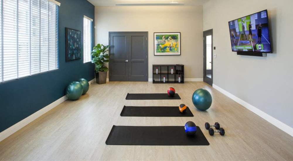 Gym room at Hancock Terrace in Santa Maria, California