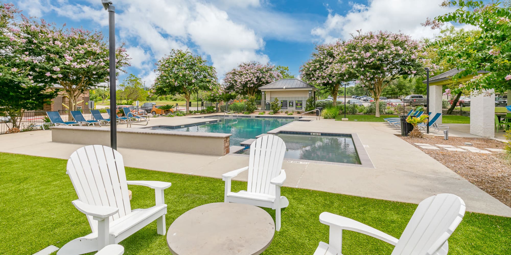 Rendering of residents swimming pool at The Benton in San Antonio, Texas