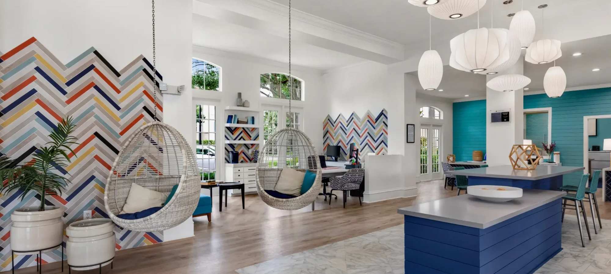 Clubhouse at Harbortown Luxury Apartments in Orlando, Florida
