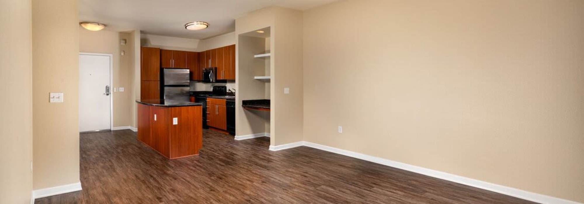 Living room at The Pointe at Warner Center in Woodland Hills, California