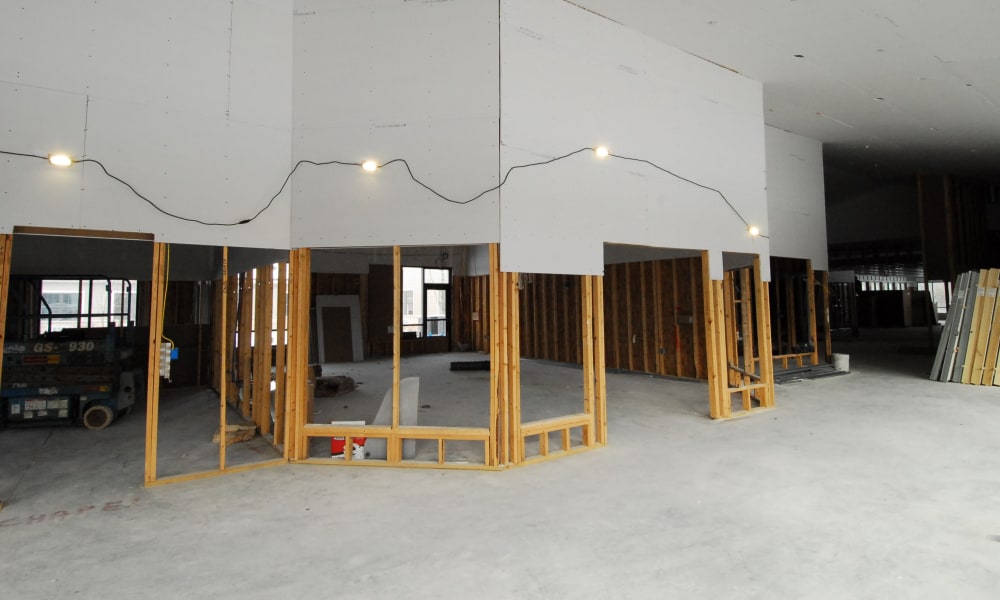 Facility in construction at Randall Residence at Encore Village in Brighton, Michigan
