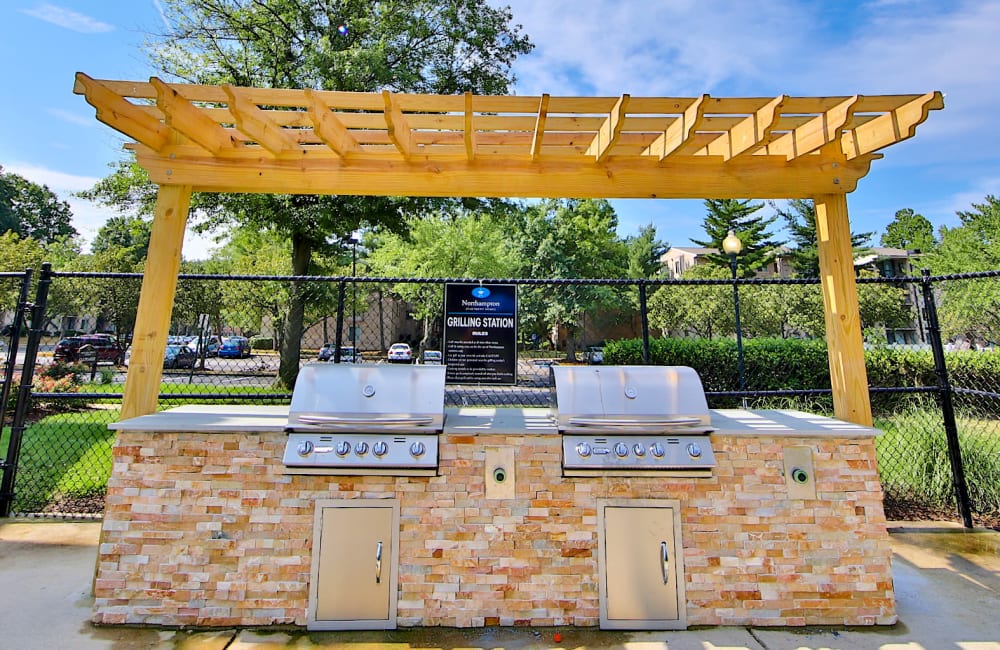 Grilling station at Northampton Apartment Homes in Largo, Maryland