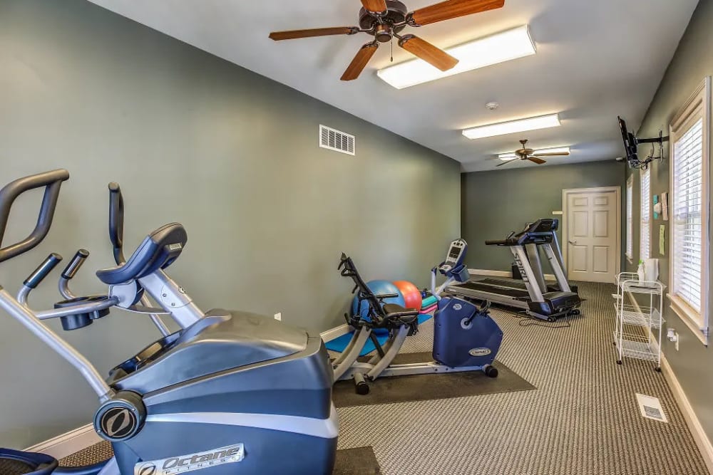 24-hour fitness center at Reserve at Ft. Mitchell Apartments in Ft. Mitchell, Kentucky