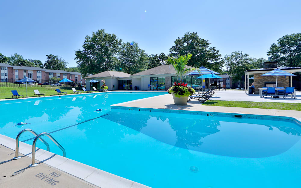 Swimming pool at Skylark Pointe Apartment Homes in Parkville, Maryland