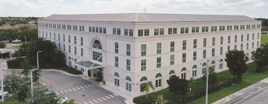 Exterior of  RSR Senior Residences, Lauderhill, FL