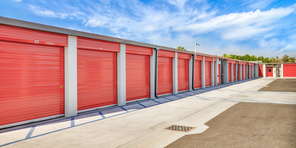 Wide driveways at StorQuest Self Storage in Pomona, California