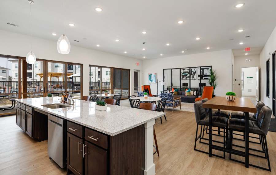 Spacious clubhouse at The Janson in Del Valle,Texas