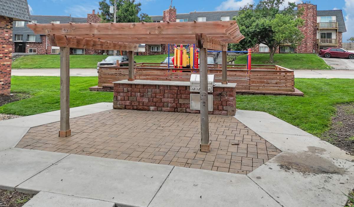 Grill station at Wildewood Commons in Ralston, Nebraska