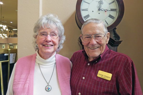 George and JoAnn Gregoire, residents at Camden Springs Gracious Retirement Living in Elk Grove, California